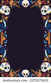 Dia de Los Muertos Frame Background