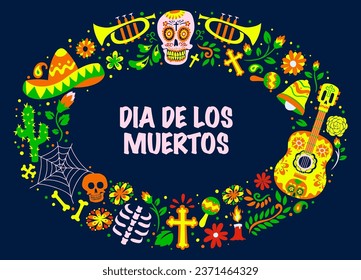 Dia De Los Muertos Holiday Greeting Card Design