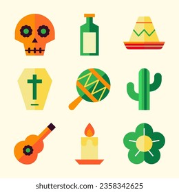 Dia De Los Muertos Icon set