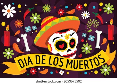 Dia De Los Muertos Illustration