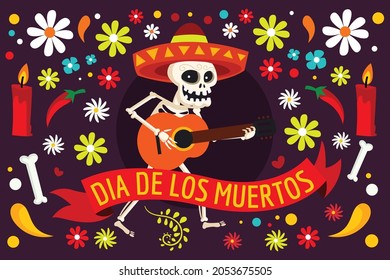 Dia De Los Muertos Illustration