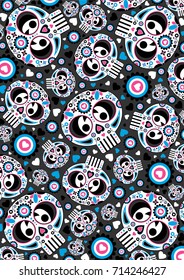Dia de los Muertos - Mexican Day of the Dead Skull Pattern
