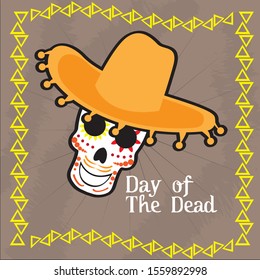 Dia de los muertos poster - Vector illustration