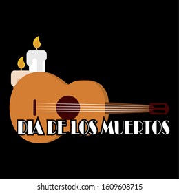 Dia de los muertos poster. Mexican celebration - Vector illustration design