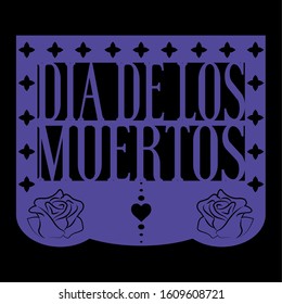 Dia de los muertos poster. Mexican celebration - Vector illustration design