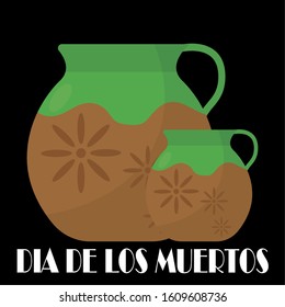 Dia de los muertos poster. Mexican celebration - Vector illustration design