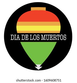 Dia de los muertos poster. Mexican celebration - Vector illustration design