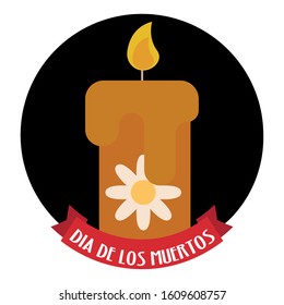 Dia de los muertos poster. Mexican celebration - Vector illustration design