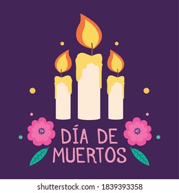 Dia de los muertos poster. Day of the Dead - Vector