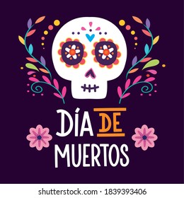 Cartel de Dia de los muertos. Día de los muertos - Vector