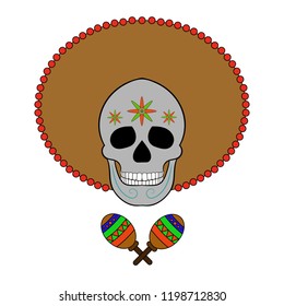 dia de los muertos skull