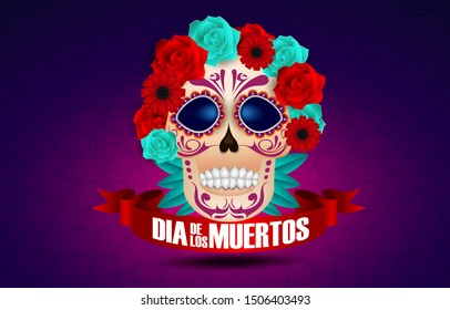Dia de los muertos Skull