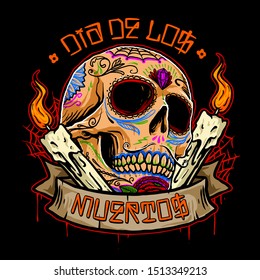 diseño vectorial de dia de los muertos