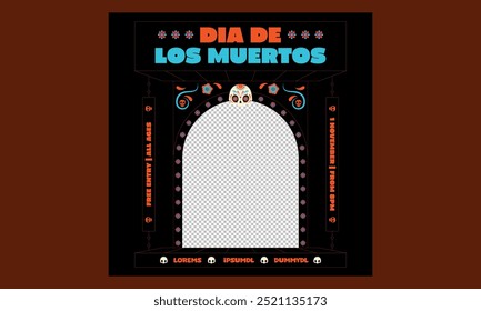 Dia De Los Muertos. Ilustração vetorial