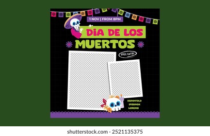 Dia De Los Muertos. Ilustração vetorial