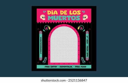 Dia De Los Muertos. Ilustração vetorial