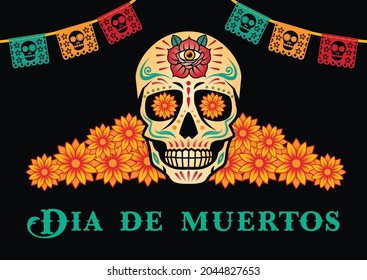 Dia de muertos or Day of the dead. Mexican festival.