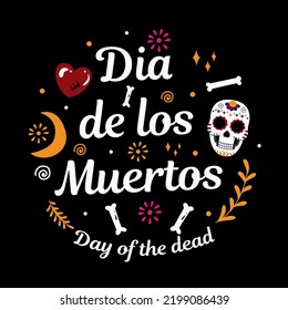 dia de muertos. day of the dead. ornament with that skull.