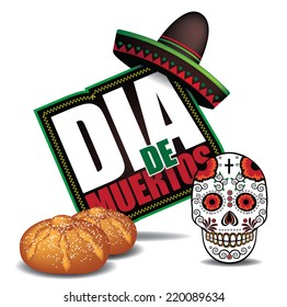 Dia de Muertos Day of the dead icon dark EPS 10 vector