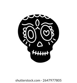 Dia de Muertos Dia do Ícone de Caveira Decorativa Morta