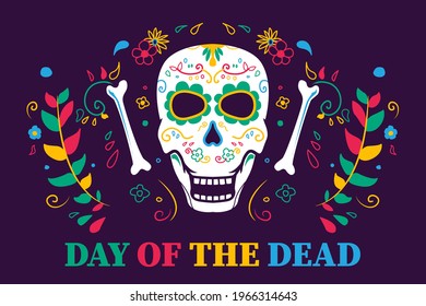 dia de muertos. day of the death. greeting card