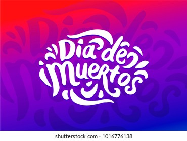 Dia de Muertos festival colorful illustration
