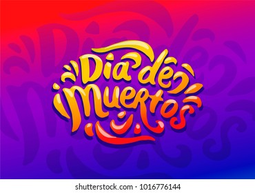 Dia de Muertos festival colorful illustration