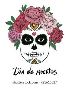 Dia de muertos hand drawn vector art