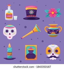 Dia de muertos icon pack