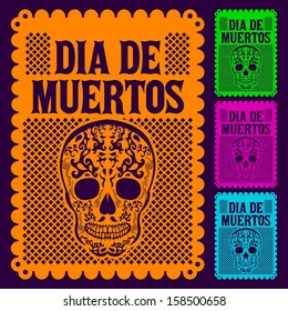 Dia De Muertos - Mexican Day Of The Death Spanish Text Decoration Set