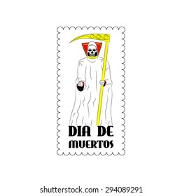 Dia de Muertos - Mexican Day of the death spanish text