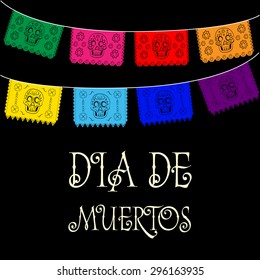 Dia de Muertos - Mexican Day of the death spanish text. decoration