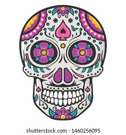 Dia de Muertos skull vector