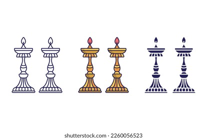 Dia Lamp vector illustration icon