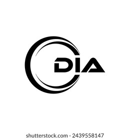 DIA Letter Logo Design, Inspiration for a Unique Identity. Modern Elegance and Creative Design. Watermark Your Success with the Striking this Logo.