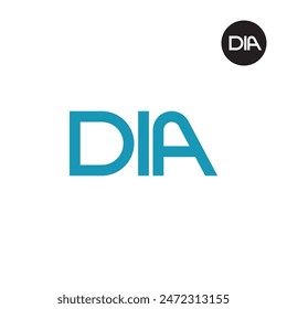 DIA-Logo-Buchstabe Monogramm Design