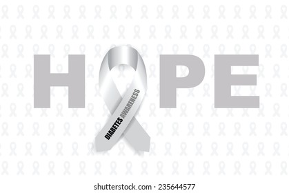 Diabetes Awareness Ribbon