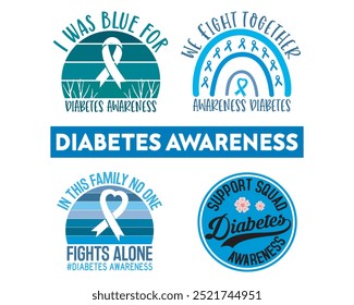 Diabetes Awareness I Wear Blue Para Diabetes Awareness Crush Tipo 1 Diabetes Luchamos Juntos Diabetes Warrior Noviembre Llevamos Blue Hope Faith Cure