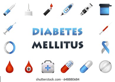 Diabetes concept. Vector illustration