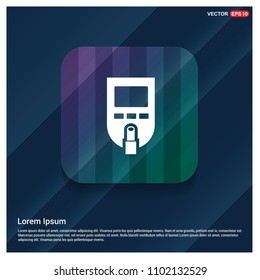 Diabetes Glucometer Icons