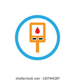 diabetes icon logo vector