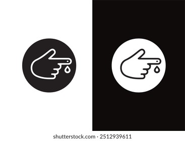 Icono de la diabetes con dos variaciones