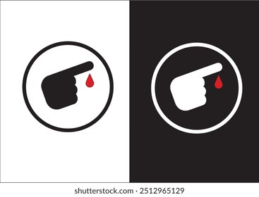 Icono de la diabetes con dos variaciones
