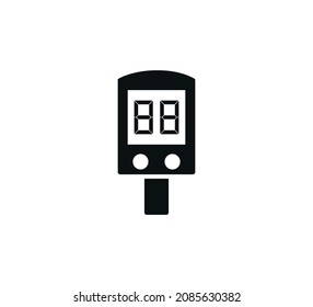 Diabetes icon vector logo design flat style