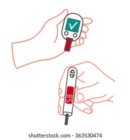 Diabetes Icons vector