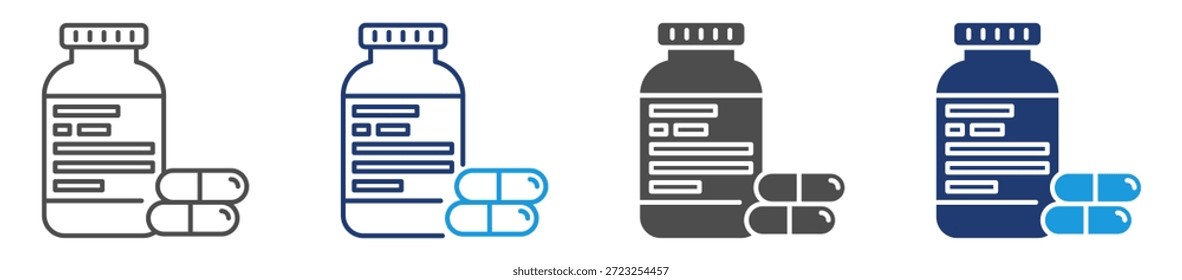 Diabetes Medikamente Symbol Blatt mehrere Stil