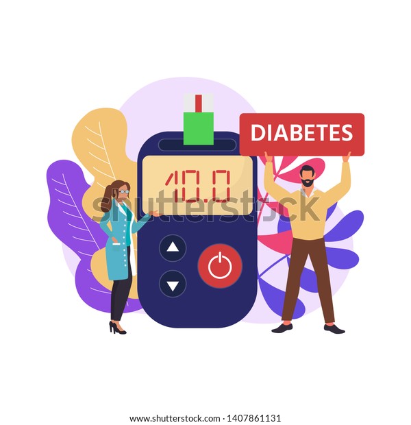 Diabetes Mellitus Concept High Blood Sugar Stock Vector (Royalty Free ...