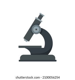 Icono de microscopio para diabetes. Ilustración plana del icono del vector del microscopio de diabetes aislado en fondo blanco