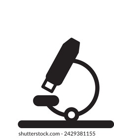 Symbol für Diabetes-Mikroskop. Einfache Darstellung des Diabetes-Mikroskop-Vektor-Icon EPS-Modus