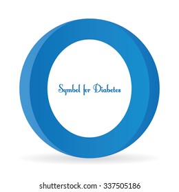 Diabetes symbol. Diabetes logo